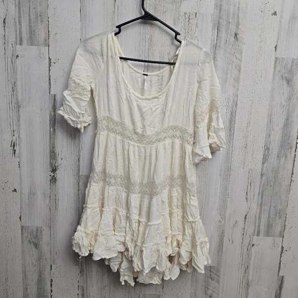 Free People Dresses & Skirts - Free People Boho Off White Dress Womens Size XS